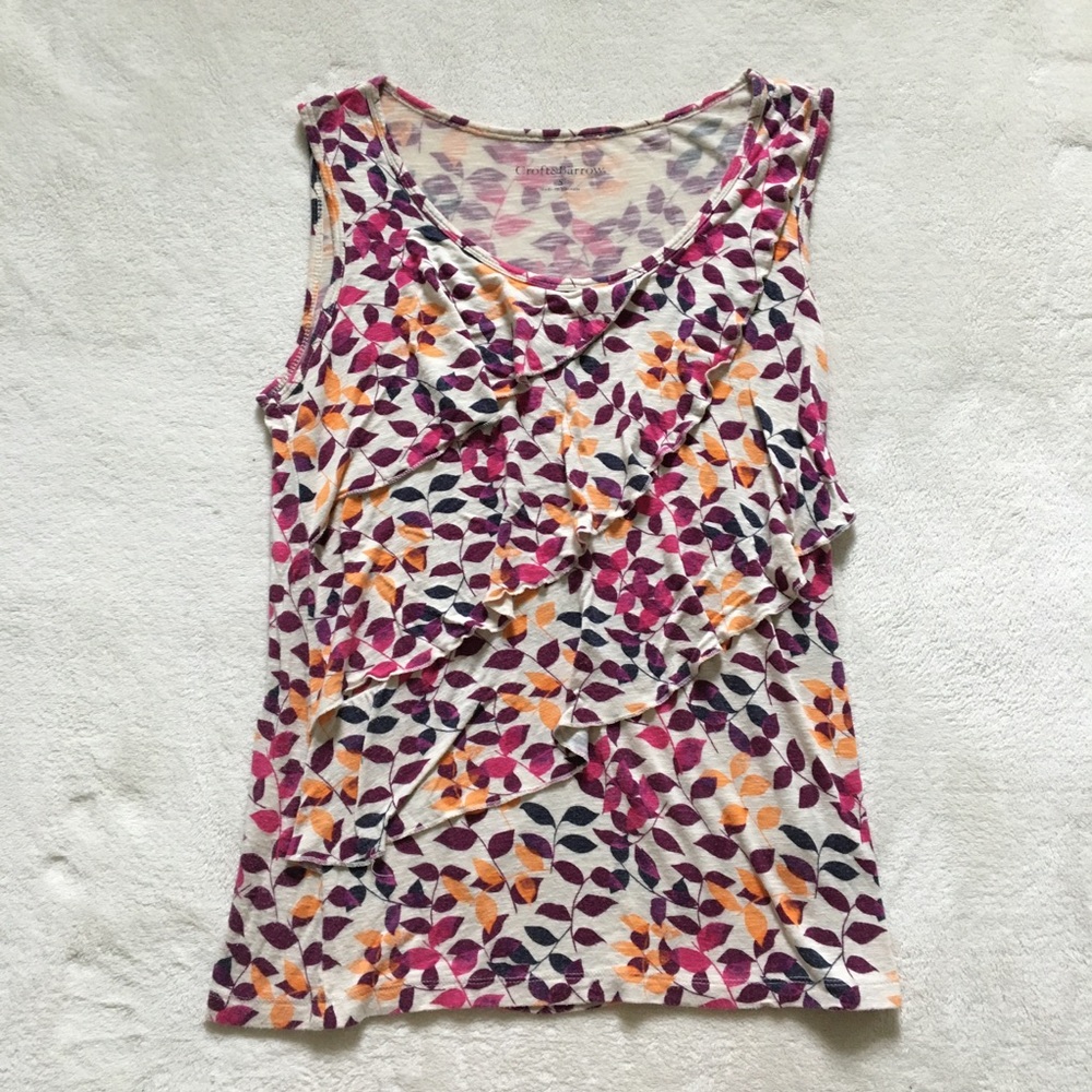 Croft & Barrow Ruffle Tank